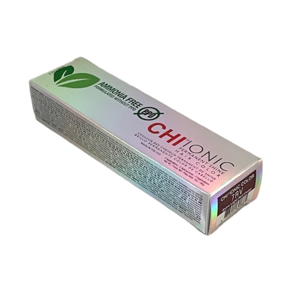 CHI Ionic Permanent Shine Hair Color 7RV Extra Light Red Violet 3 oz - Picture 2 of 12